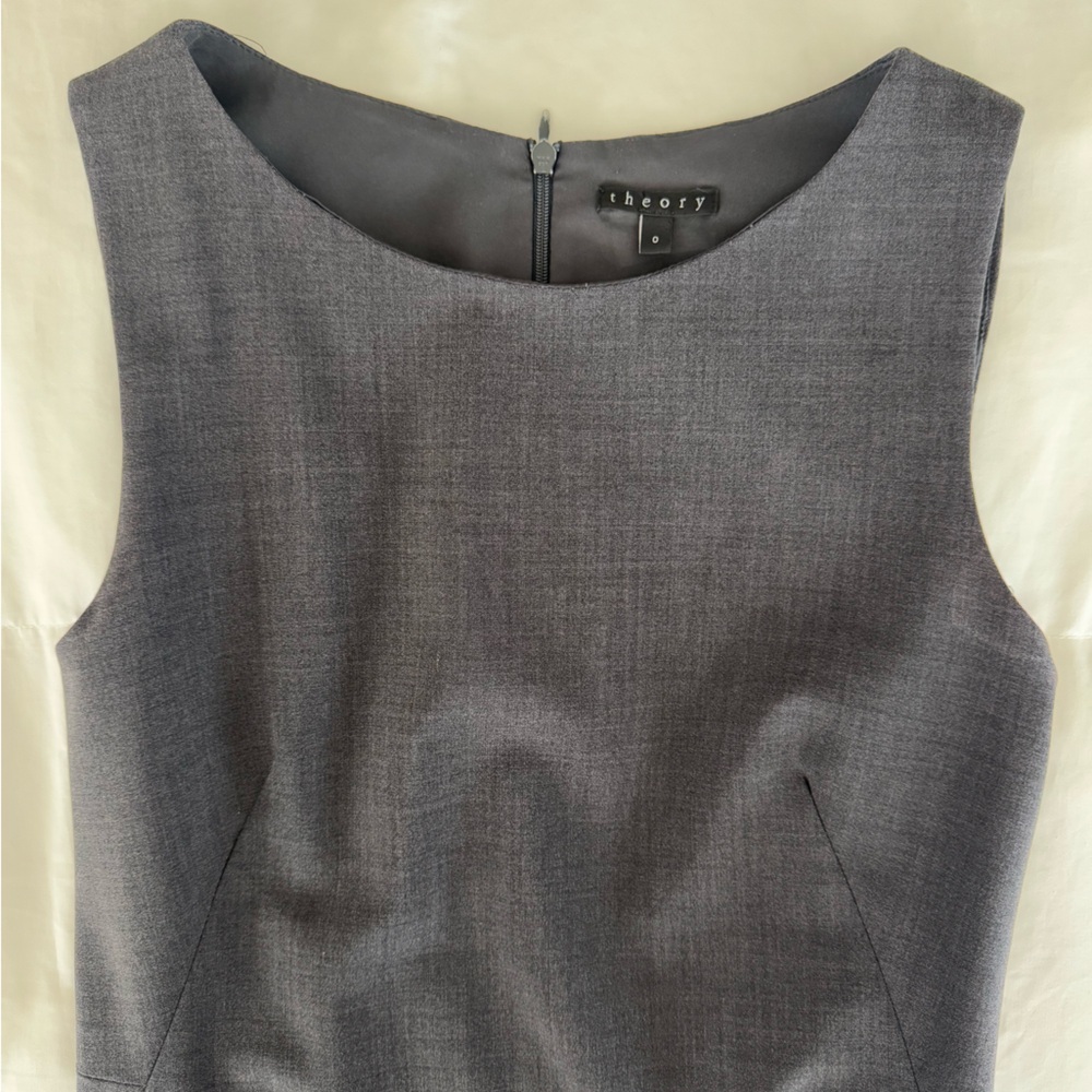 Theory Charcoal Sleeveless Dress - Picture 3 of 7